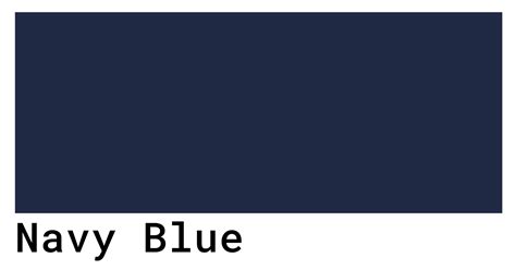 navy blue uniform color code.